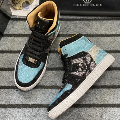 New-PP High-top Leather Shoes