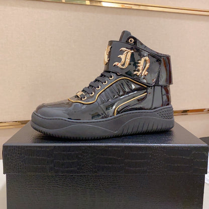 New-PP High Top Leather shoes