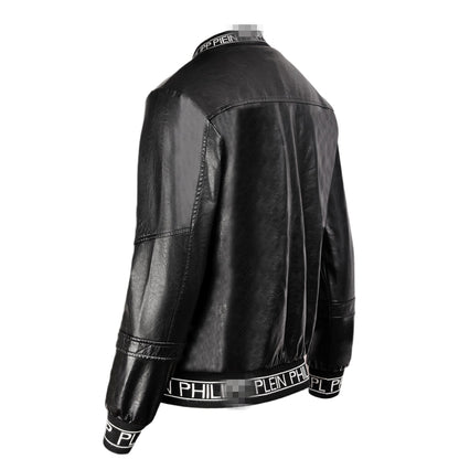 New-PP Padded leather jacket