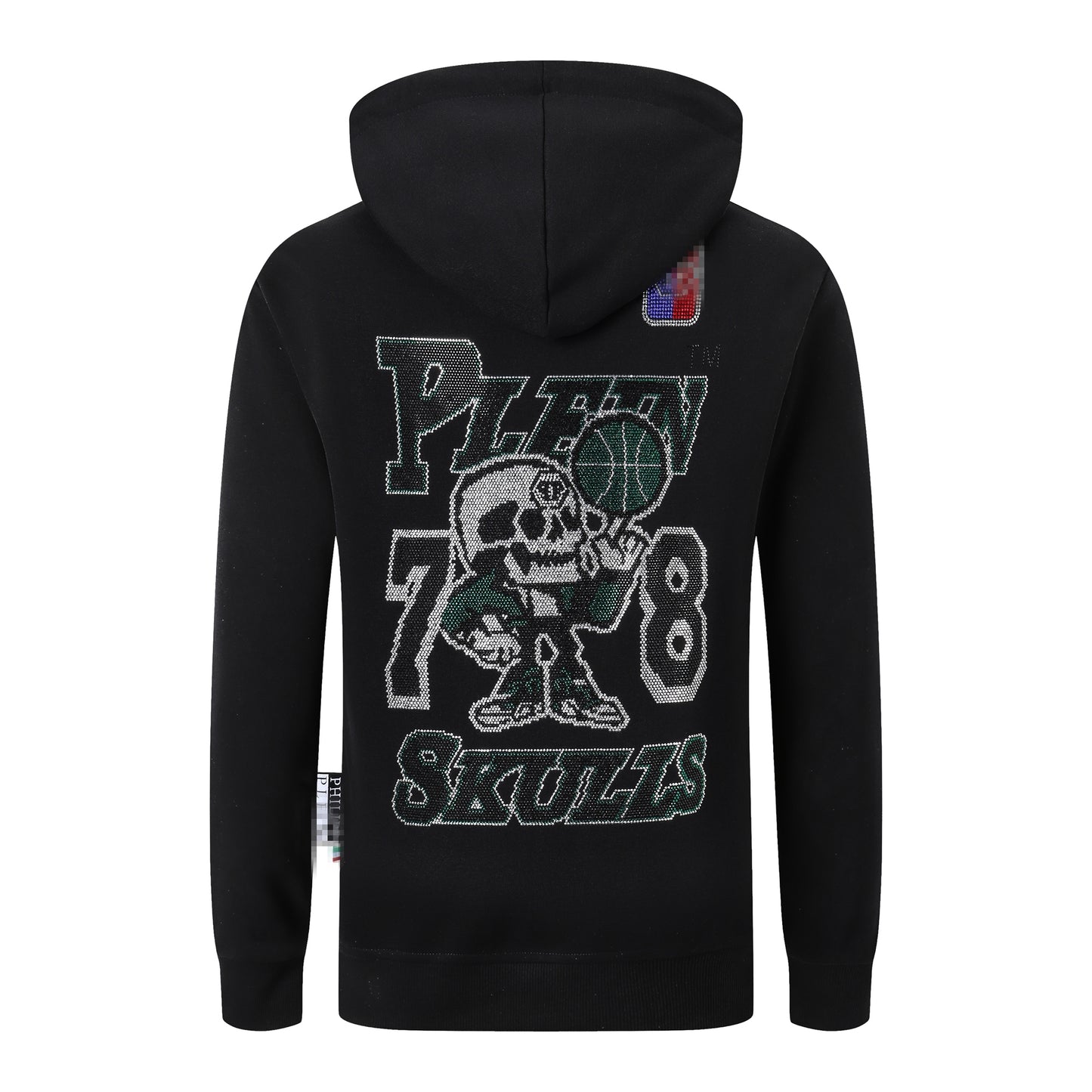 New-PP 8677 skull Diamonds Hoodie