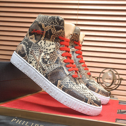New-PP High-top Leather Shoes
