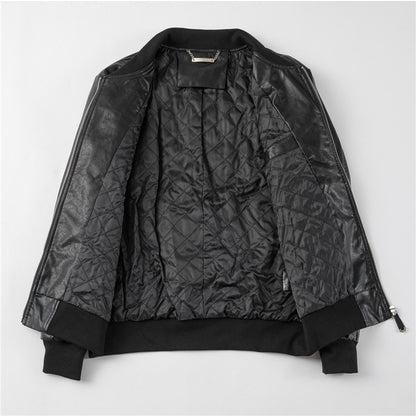 New-PP  Padded leather jacket