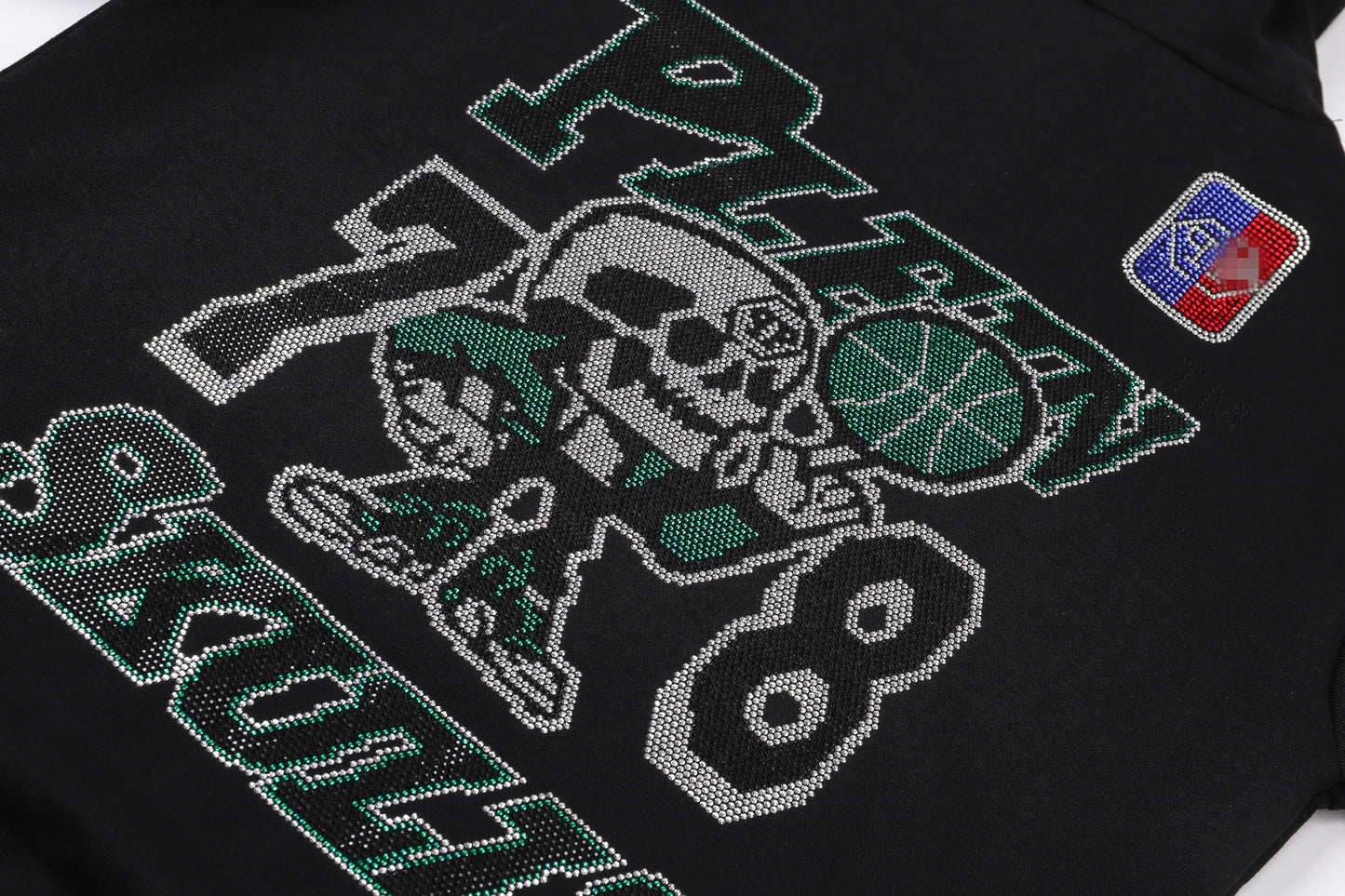 New-PP 8677 skull Diamonds Hoodie