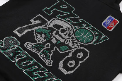 New-PP 8677 skull Diamonds Hoodie