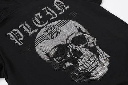 New-PP 8673 skull Diamonds Hoodie