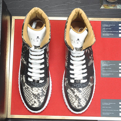 New-PP High-top Leather Shoes