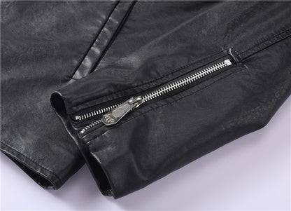 New-PP Padded leather jacket