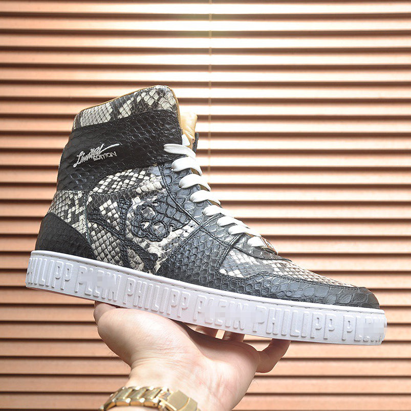 New-PP High-top Leather Shoes