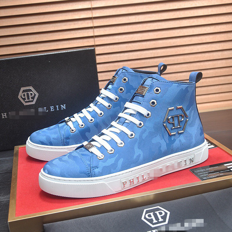 New-PP High top Leather shoes
