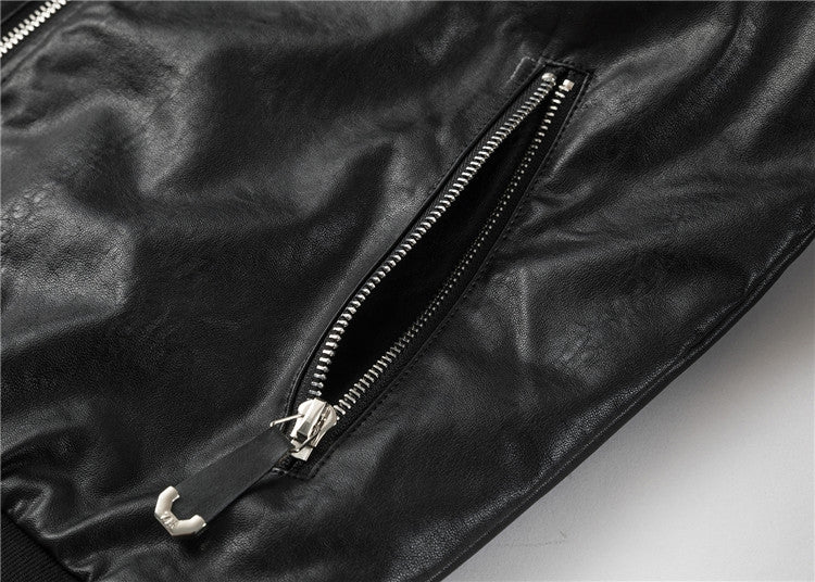 New-PP  Padded leather jacket