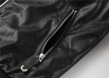 New-PP  Padded leather jacket