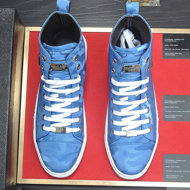 New-PP High top Leather shoes