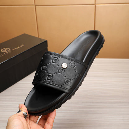 New-PP Leather slippers
