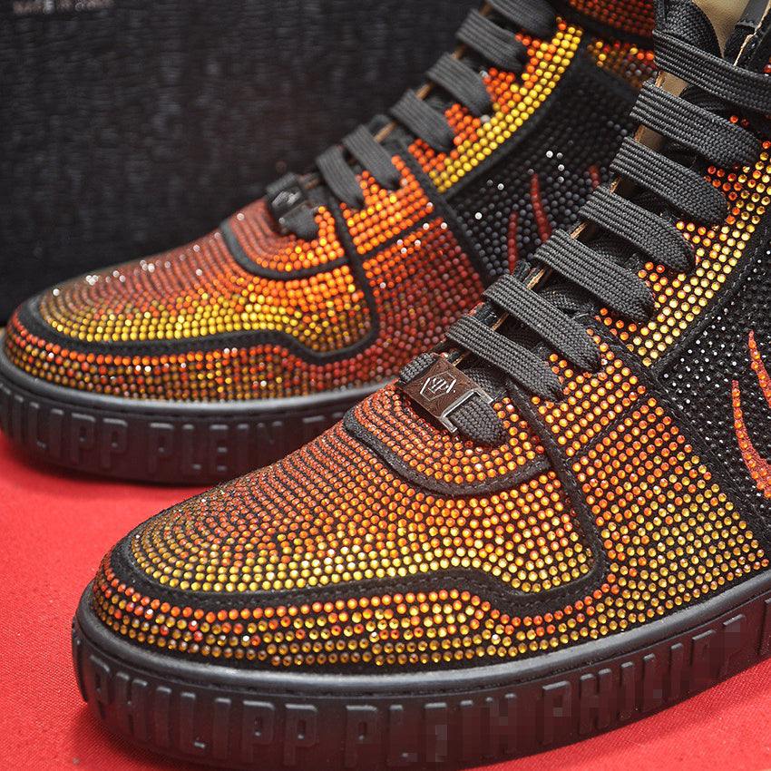 New-PP High-top Leather Shoes