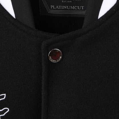 New-PP Leather Baseball Jacket