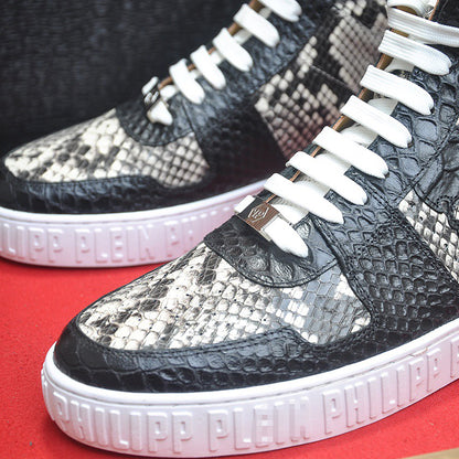 New-PP High-top Leather Shoes