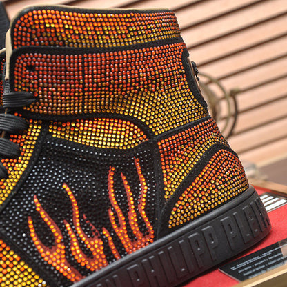 New-PP High-top Leather Shoes