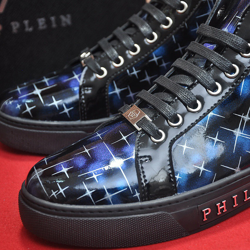 New-PP High top Leather shoes