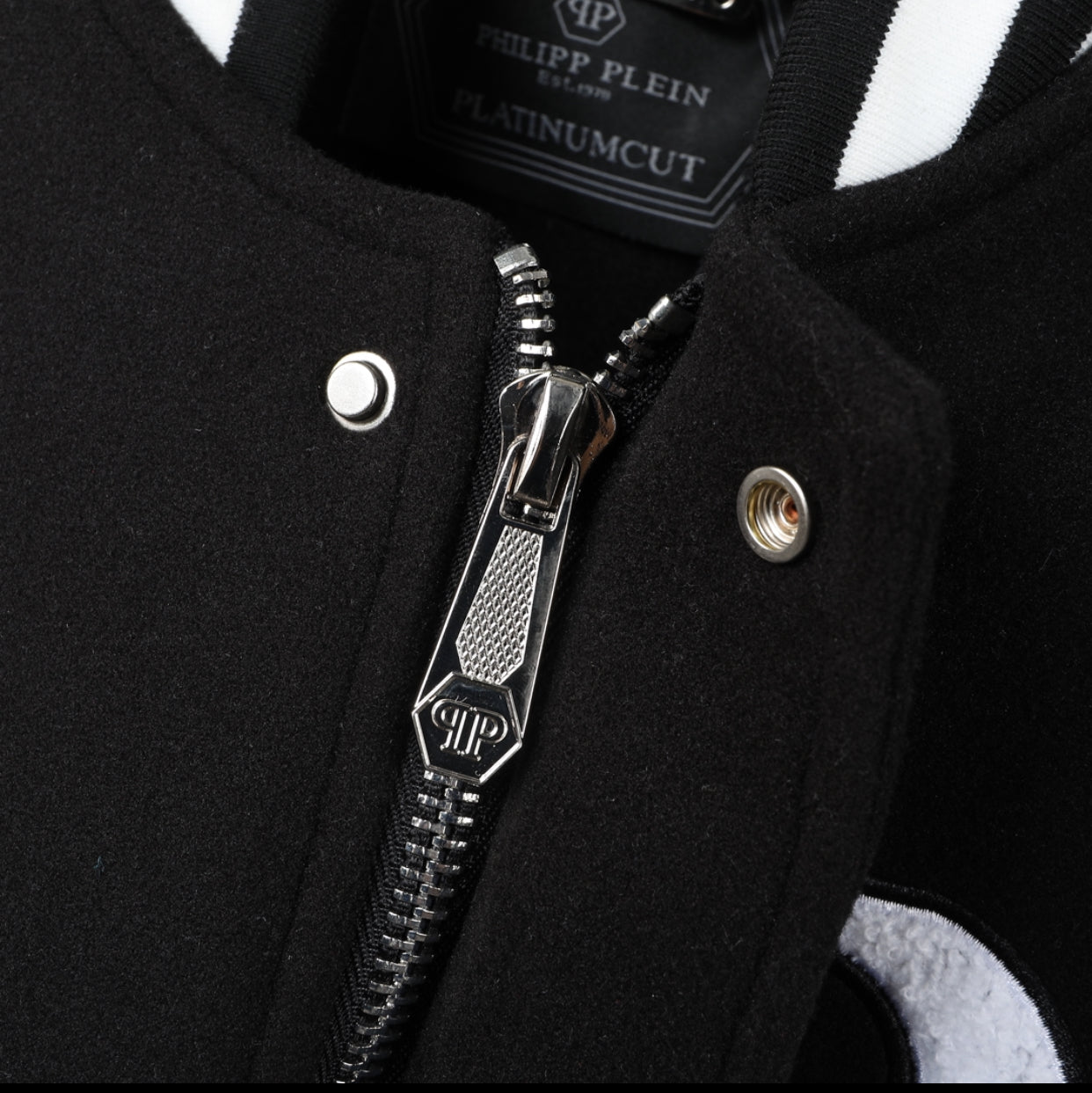 New-PP Leather Baseball Jacket