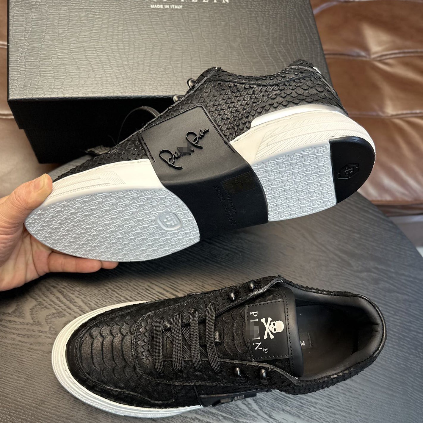 New-PP Leather casual shoes